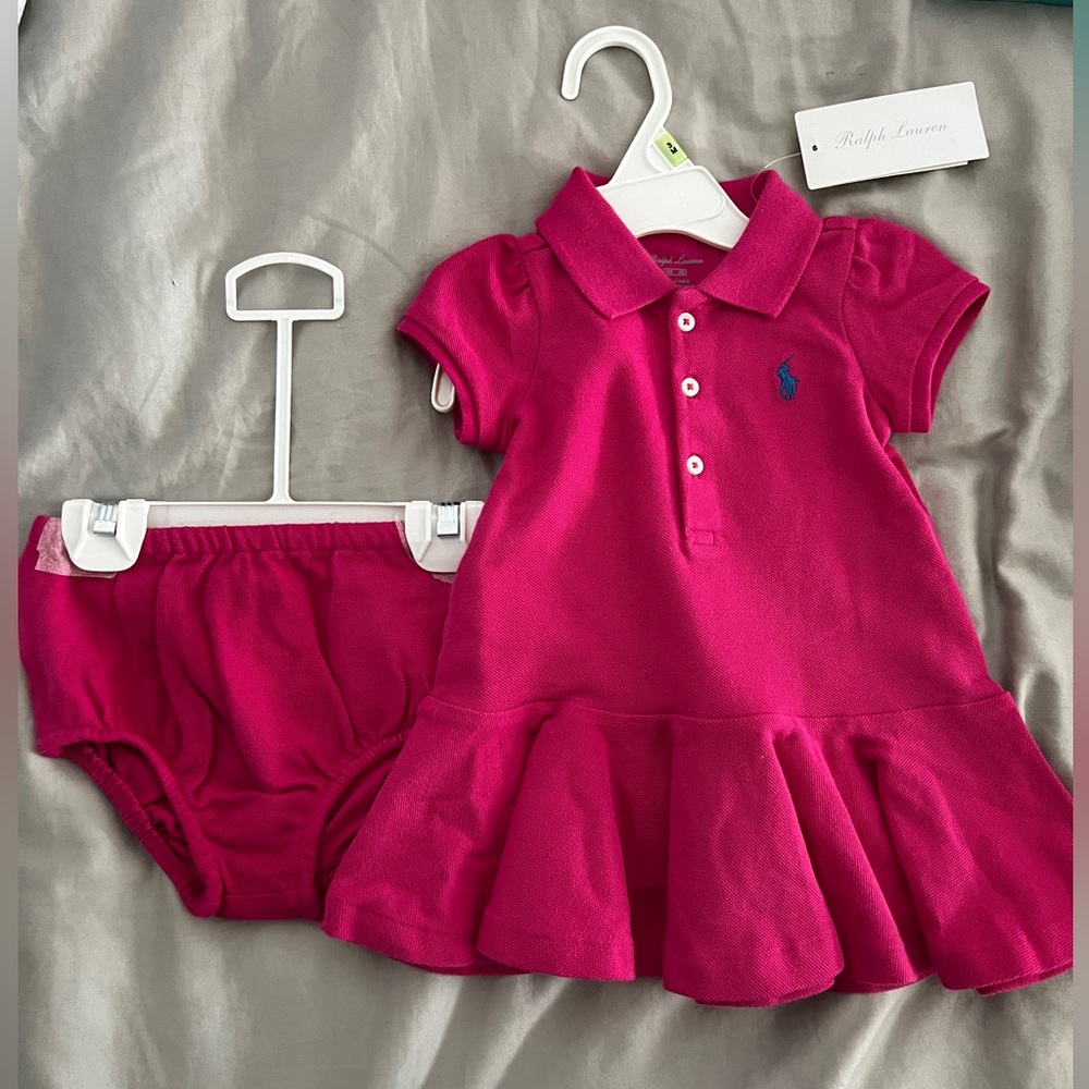 Ralph Lauren baby girl dress brand new with tags